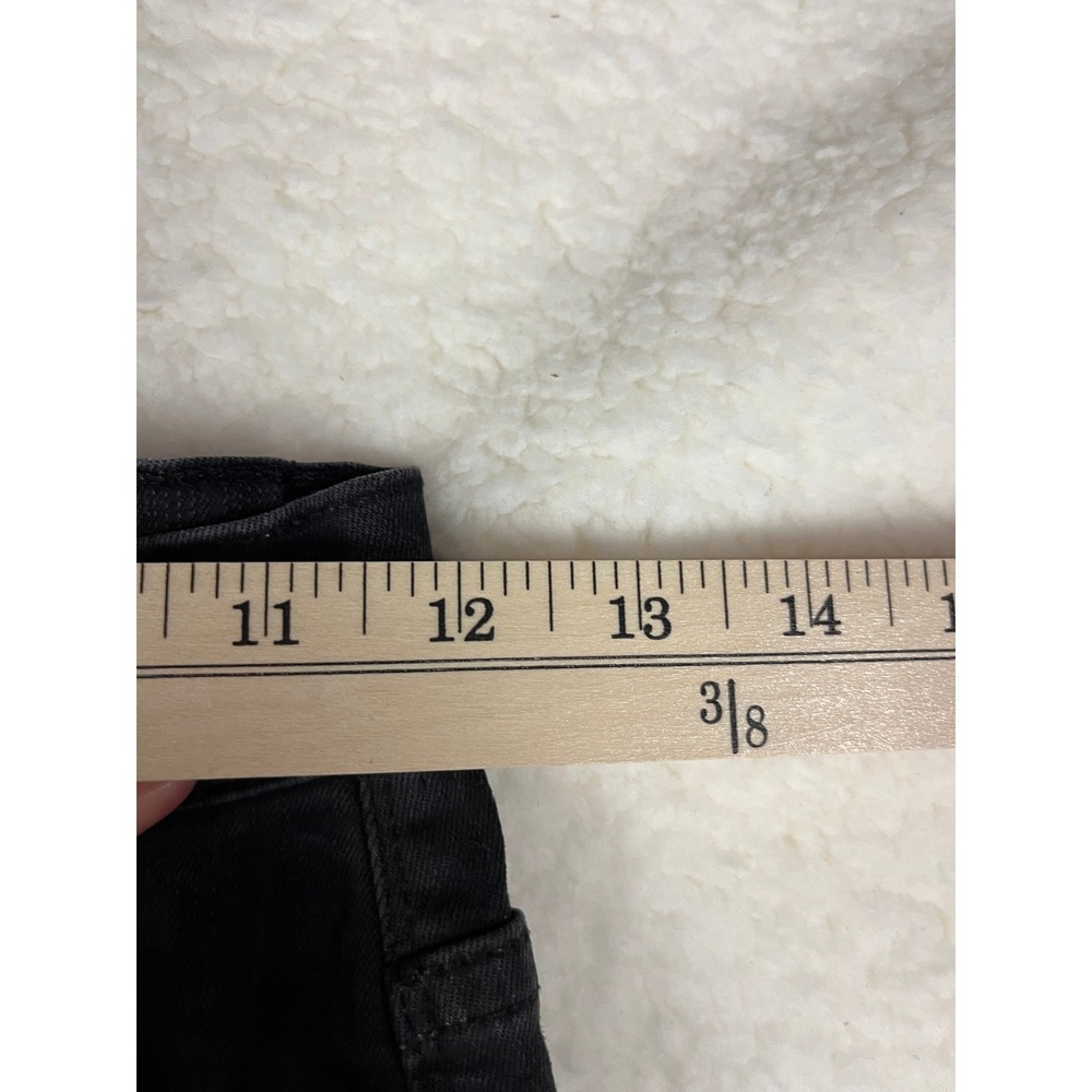 FRAME Le Sylvie Slender Straight Jeans Black Size 27 Embossed‎ Pattern - Picture 4 of 8